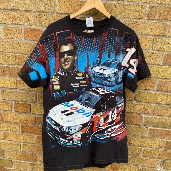 Vintage Tony Stewart AOP NASCAR T Shirt Medium - Picture 2 of 13